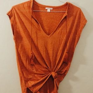 Nordstrom orange top